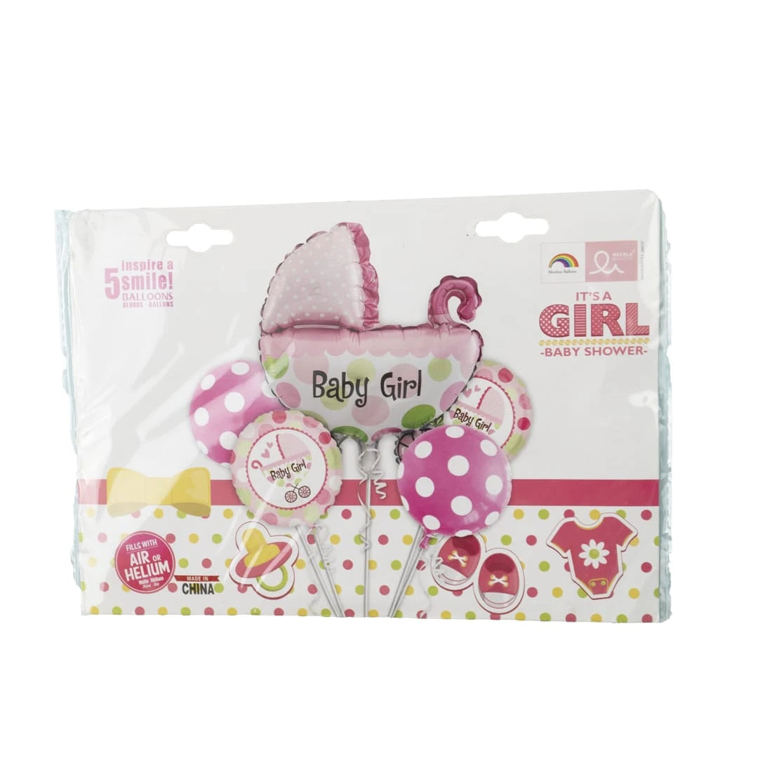 Baby Girl Balloons Set