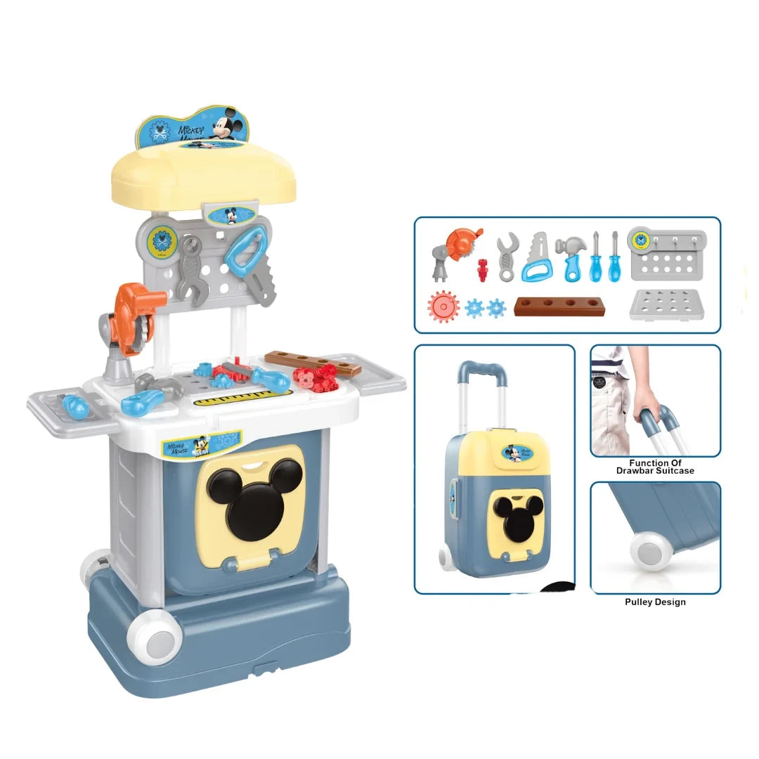 Mickey Mouse Drawbar Suitcase