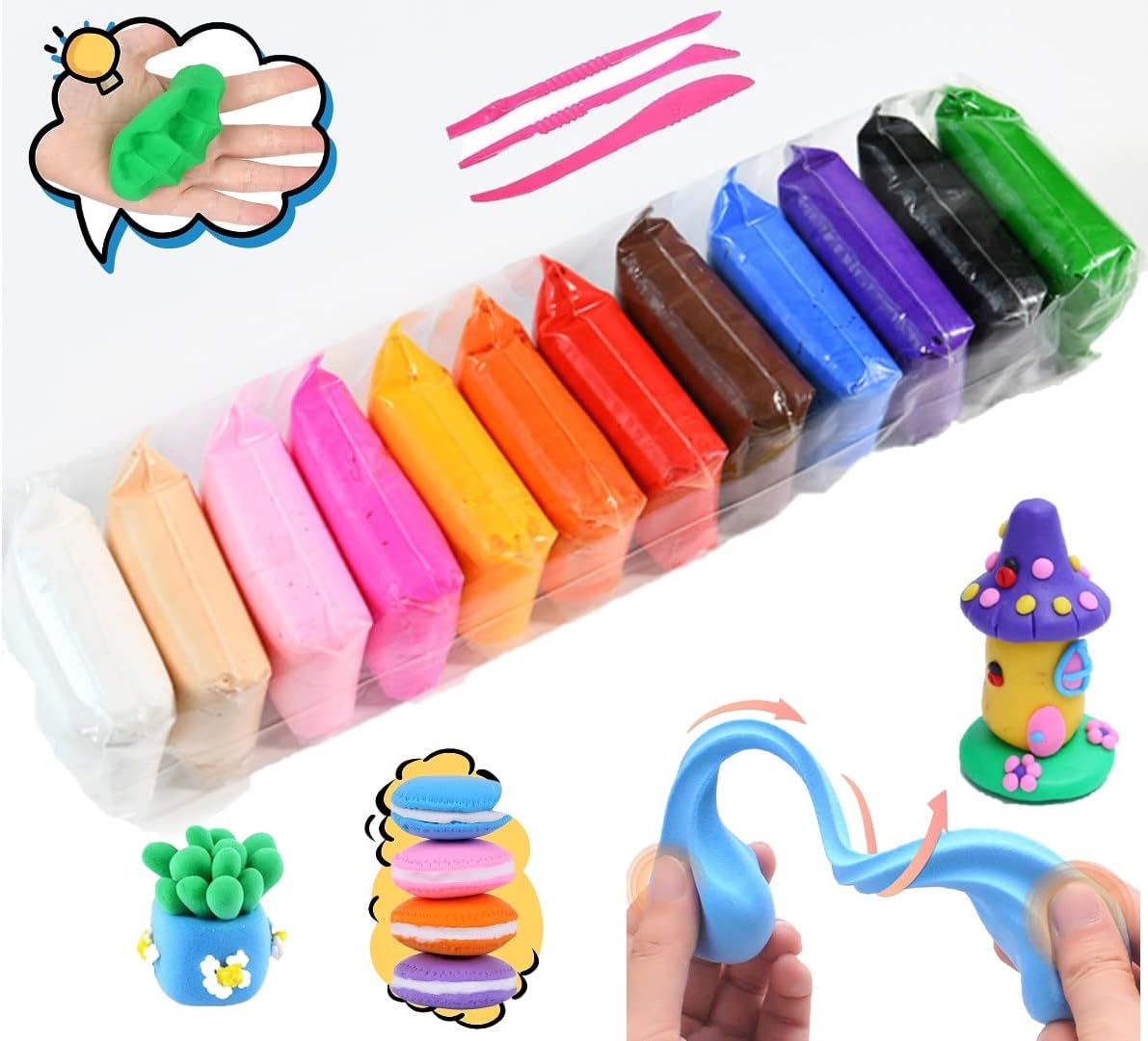 Colorful Modeling Clay Set