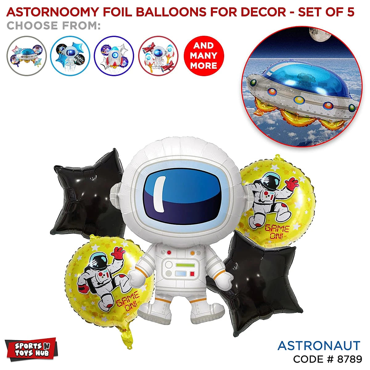 Astronomy Foil Balloons Set