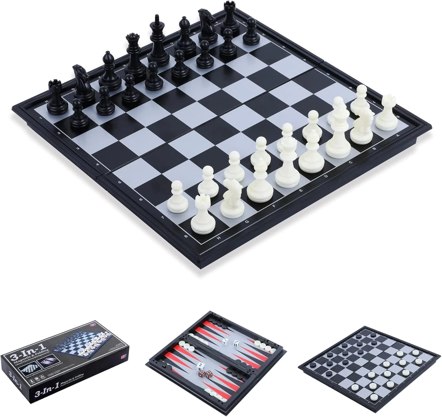 3-In-1 Magnetic Game Set
