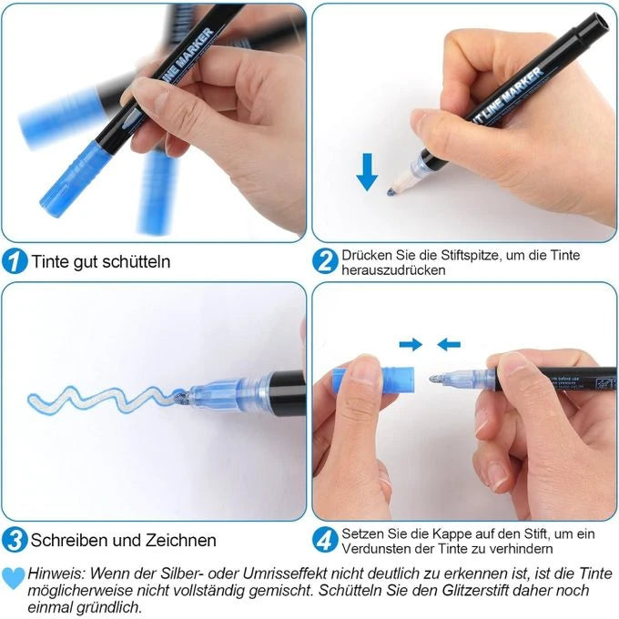 12-Piece Outline Marker Set