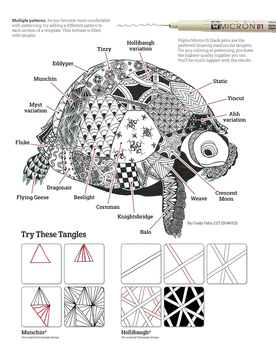 TangleEasy Wildlife Designs Coloring Book