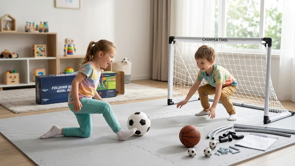 Folding Soccer Goal Set