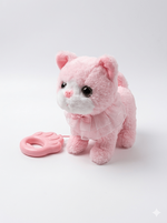 Pink Plush Cat Toy