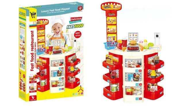 Luxury Fast Food Toy Playset supermarket With cashier and over 30 Accessories - Image 2