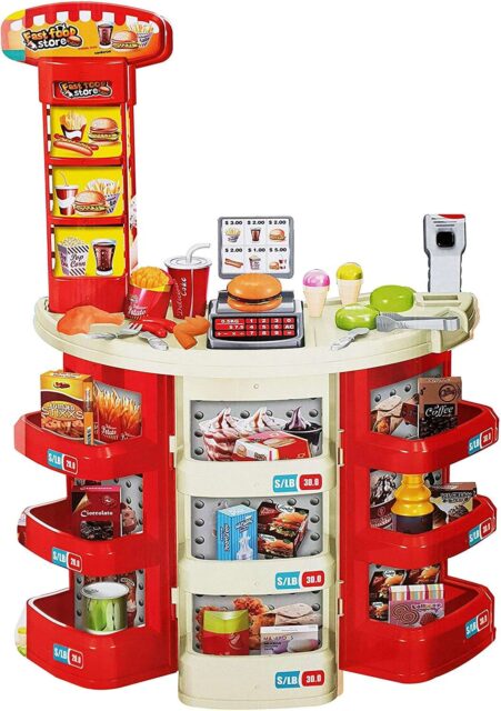 Luxury Fast Food Toy Playset supermarket With cashier and over 30 Accessories - Image 4