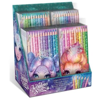 694704115728 Nebulous Stars colouring pencils-A set of 12 coloured pencils plus pencil sharpener.