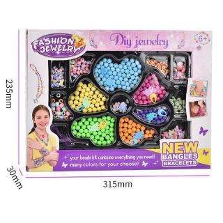 91aebdc8c980e50f051c55ed4577faf5_tn Kids Toys Puzzle Toy Bead Jewelry Making Kit For Girls Gift DIY Jewelry Bracelet Necklace Colorful Beads Early learning Toys