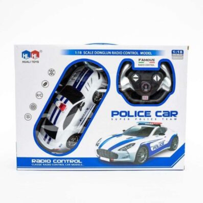 86674d5e306384278374ca5f8333c99d سيارة شرطة بجهاز تحكم عن بعد قابلة لإعادة الشحن بمقياس 1:16 موديل Donglun للتحكم في الراديو