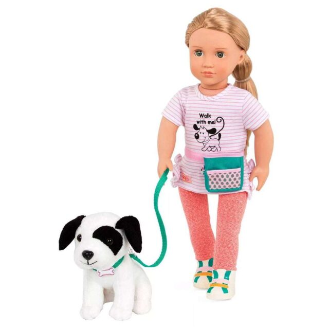 اذهب في نزهة مع دمية "جيلنا" ذات العيون العسلي وجروها السعيد!